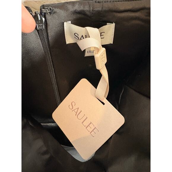 Sau Lee Esther Gown Strapless Maxi Satin Bow Formal Evening Gala Classy Sz 2 - Picture 6 of 12